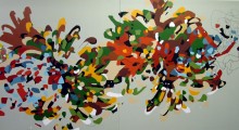 Hx-)-Osm2, Synthetic polymer on board, 1000 x 2000 mm  - SOLD